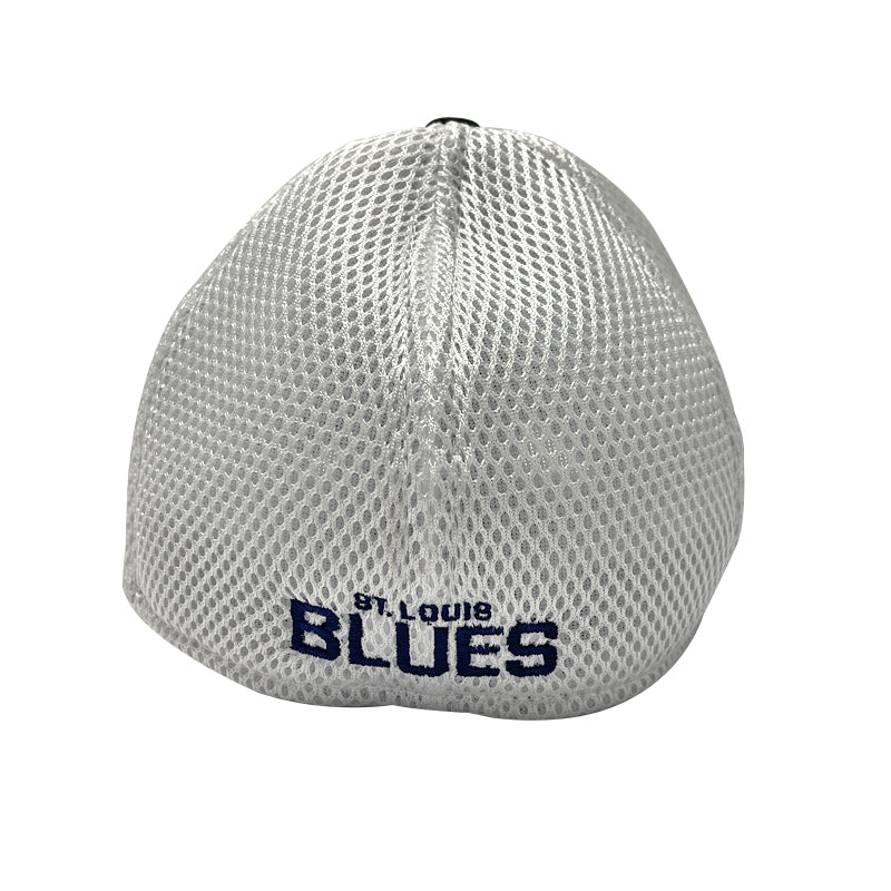 ST. LOUIS BLUES NEW ERA 39THIRTY NOTE FLEX HAT - BLACK WHITE Hat New Era   