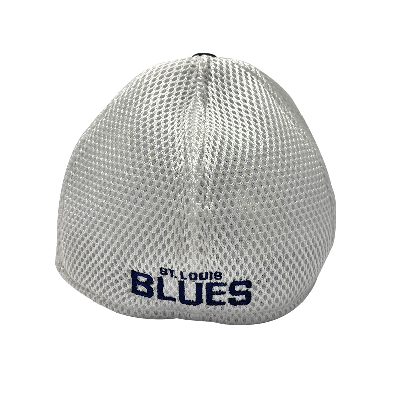 ST. LOUIS BLUES NEW ERA 39THIRTY NOTE FLEX HAT - BLACK WHITE