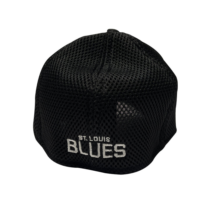 ST. LOUIS BLUES NEW ERA 39THIRTY NOTE FLEX HAT - BLACK