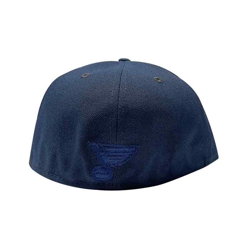 ST. LOUIS BLUES NEW ERA 5950 NOTE FC NAVY FITTED HAT - NAVY