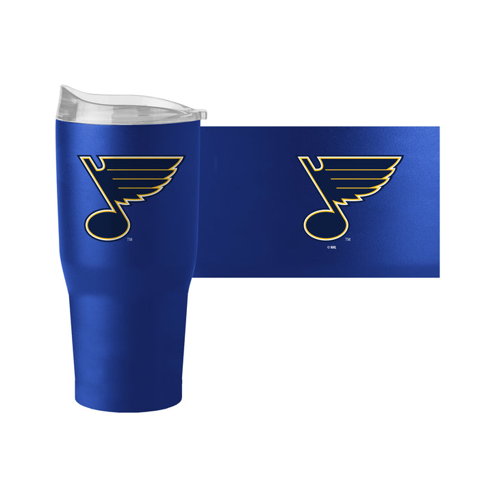 ST. LOUIS BLUES LOGO BRANDS 30OZ POWDER COAT TUMBLER - ROYAL