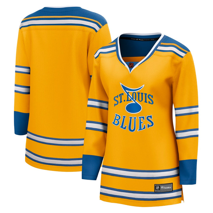 ST. LOUIS BLUES FANATICS WOMEN'S BREAKAWAY REVERSE RETRO 2022-2023 JERSEY