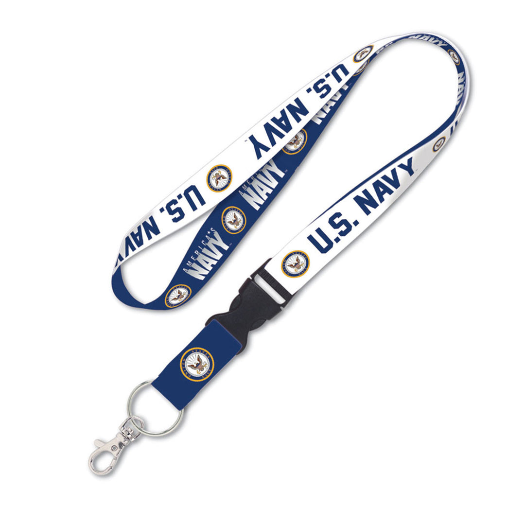 Navy WinCraft 1-inch Lanyard with Detachable Buckle - STL Authentics