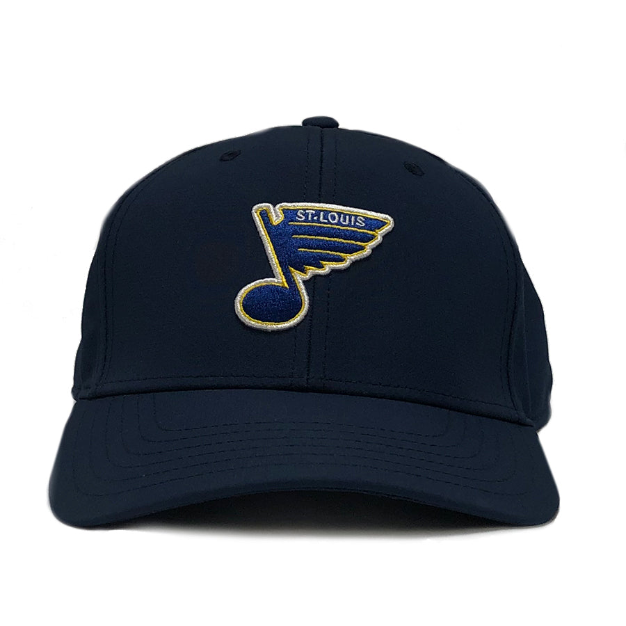 ST. LOUIS BLUES THE NORMAL BRAND PERFORMANCE VELCRO STRAPBACK Hat The Normal Brand   
