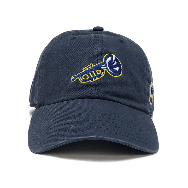 ST. LOUIS BLUES THE NORMAL BRAND TRUMPET DAD HAT STRAPBACK - BLUE Hat The Normal Brand   