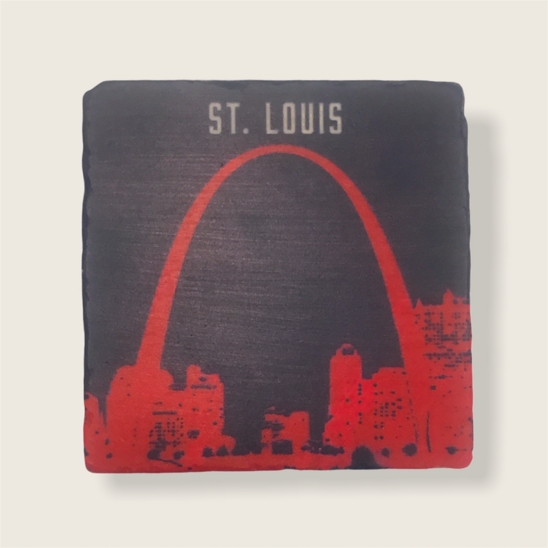 ST. LOUIS BLUES 2LU ARCH SKYLINE COASTER Novelties 2Lu   