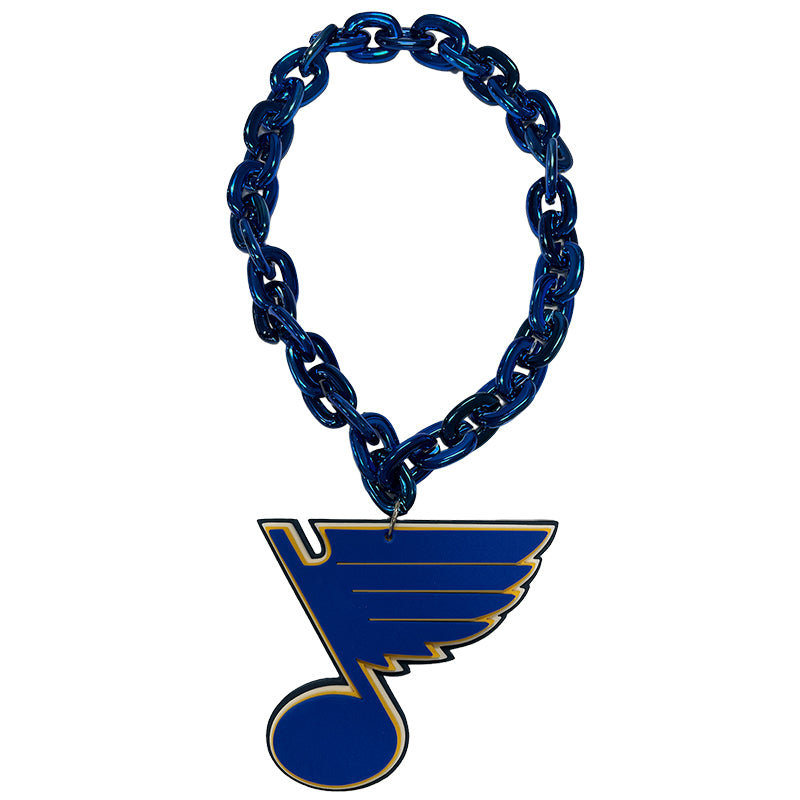 ST. LOUIS BLUES 3D FAN CHAIN - BLUE