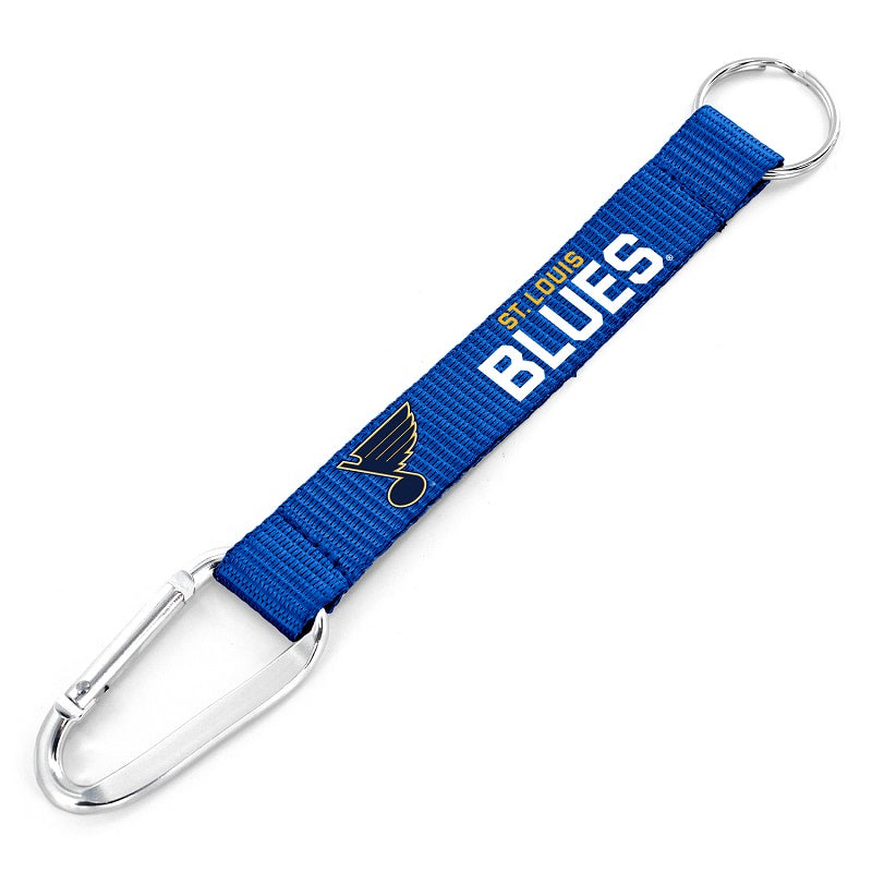 ST. LOUIS BLUES AMINCO CARABINER KEYCHAIN - ROYAL Keychains Aminco   