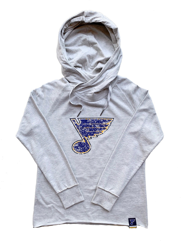 St Louis Blues Ladies Crossover Bluenote Hoodie - STL Authentics