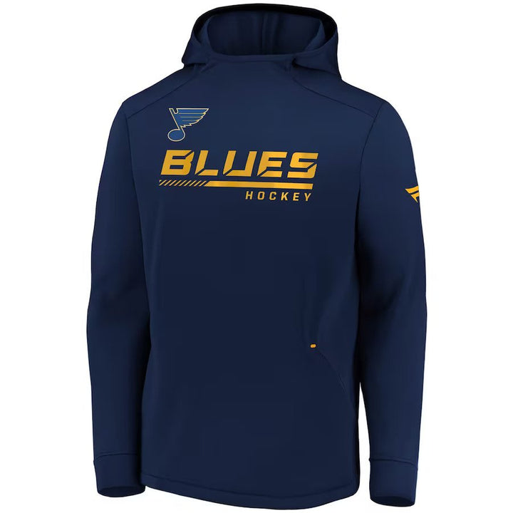 ST. LOUIS BLUES FANATICS AUTHENTIC PRO LOCKER ROOM PULL OVER HOODIE - YOUTH