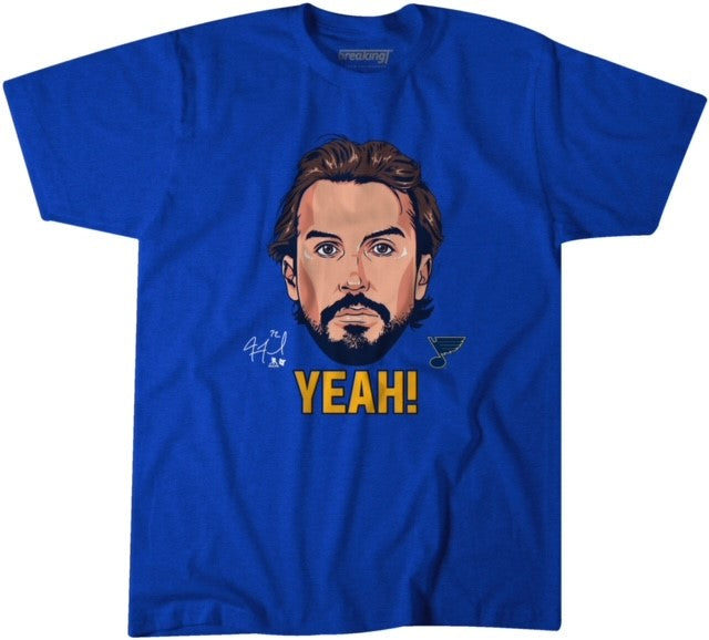 ST. LOUIS BLUES BREAKINGT FAULK YEAH! TEE - ROYAL  BreakingT   