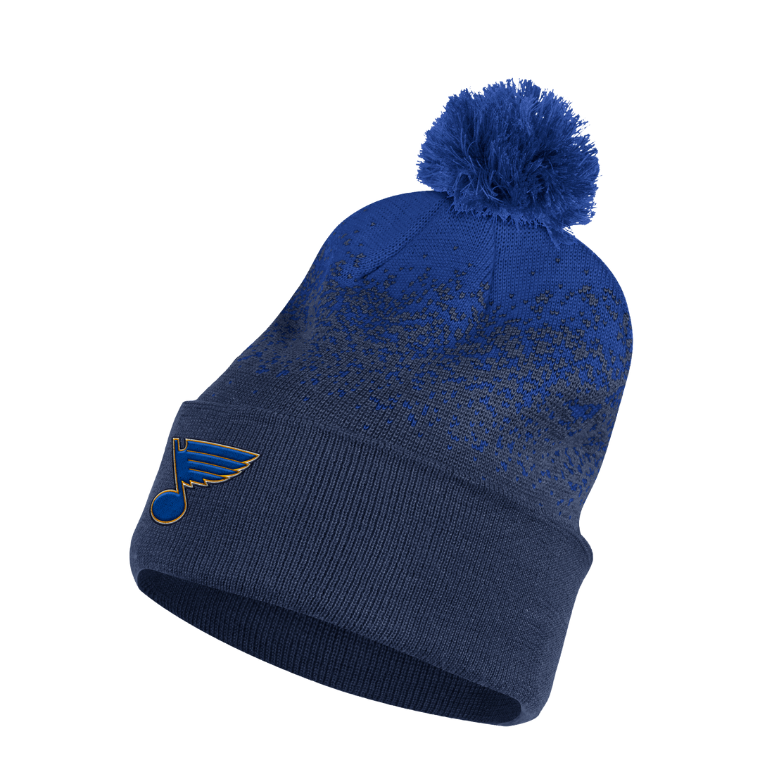 Lids St. Louis Blues Fanatics Branded Defender Cuffed Knit Hat with Pom -  Blue