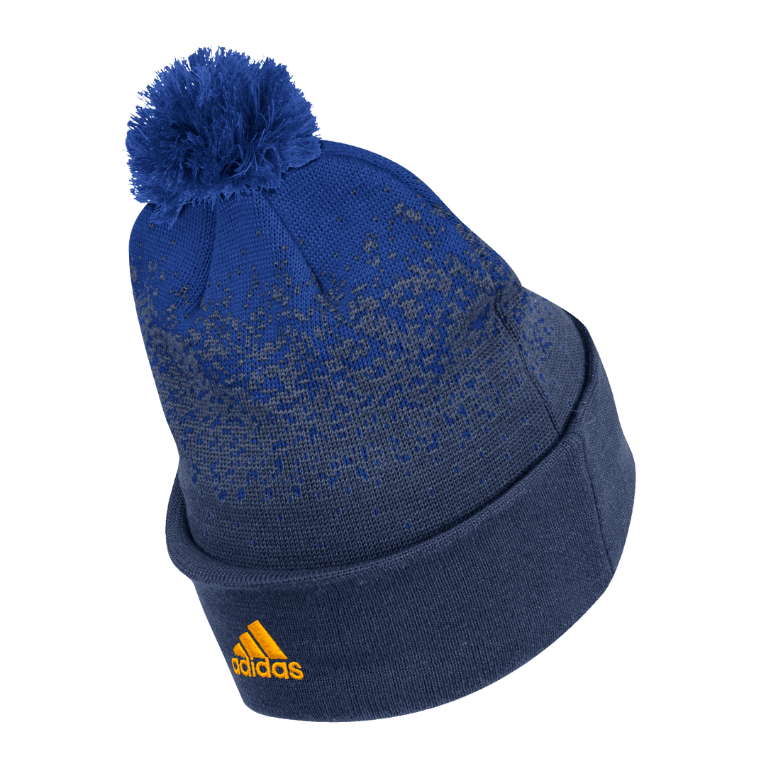 Adidas Blues Note Navy Blue Color Fade Cudded Pom Knit Hat