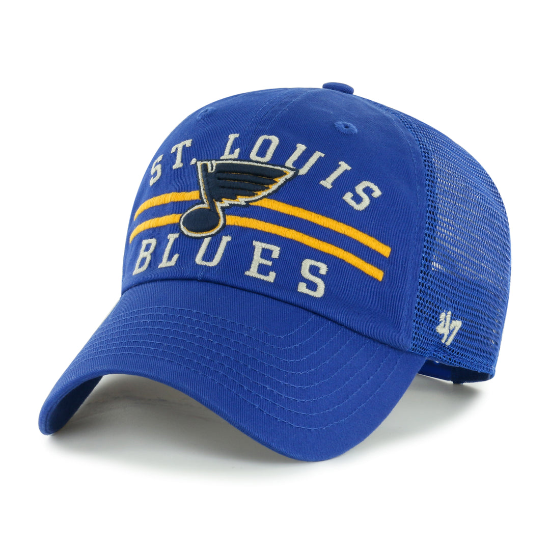 St. Louis Blues '47 Highpoint Clean Up Mesh Snapback Hat - Royal Hat '47 Brand   