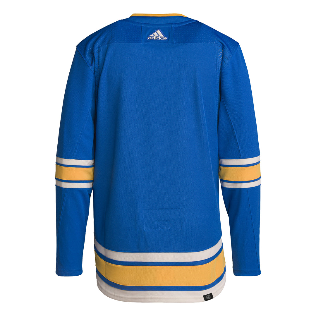 ST. LOUIS BLUES ADIDAS AUTHENTIC PRIMEGREEN HERITAGE JERSEY - AIRFORCE BLUE