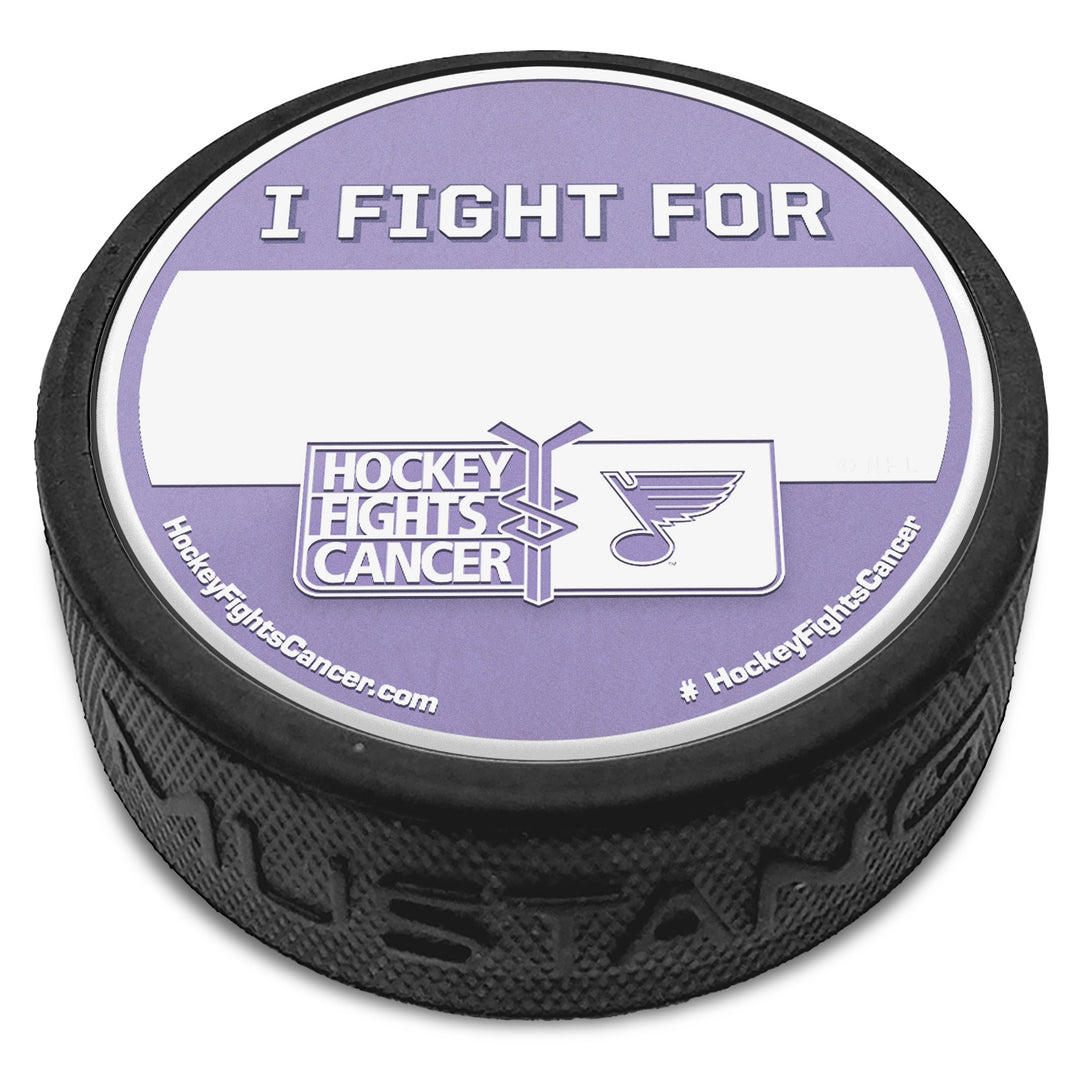 ST. LOUIS BLUES I FIGHT FOR HFC BLACK PUCK