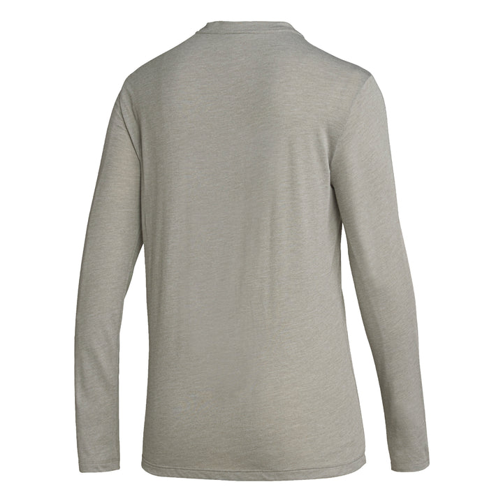 St. Louis Blues Women's Adidas Long Sleeve White Note Tee - Grey Womens adidas   