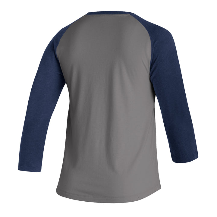 St. Louis Blues Women's Adidas Raglan Tee - Grey/Navy Womens adidas   