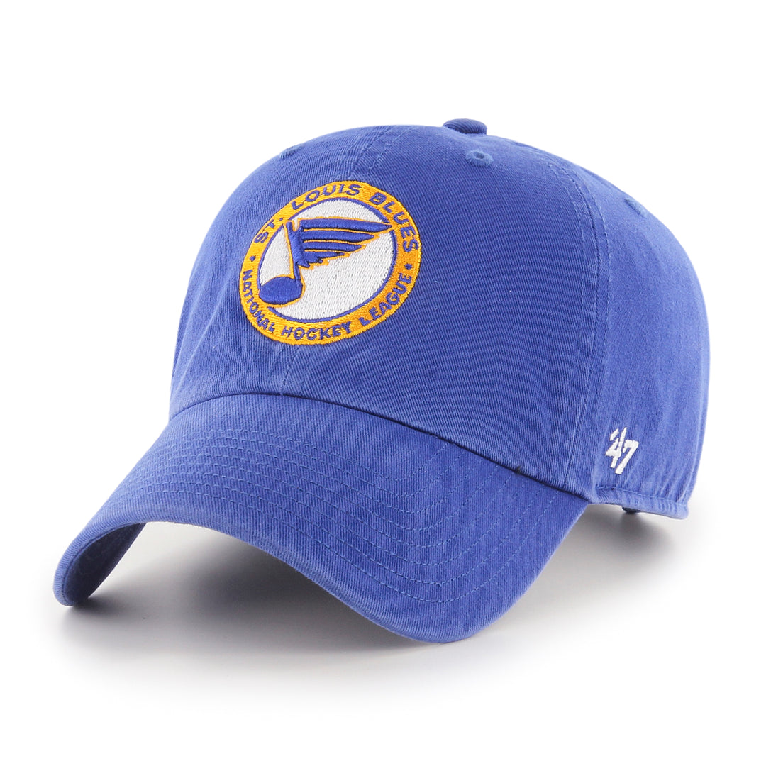 ST. LOUIS BLUES ’47 CIRCLE CLEAN UP ADJUSTABLE HAT- ROYAL Hat '47 Brand   