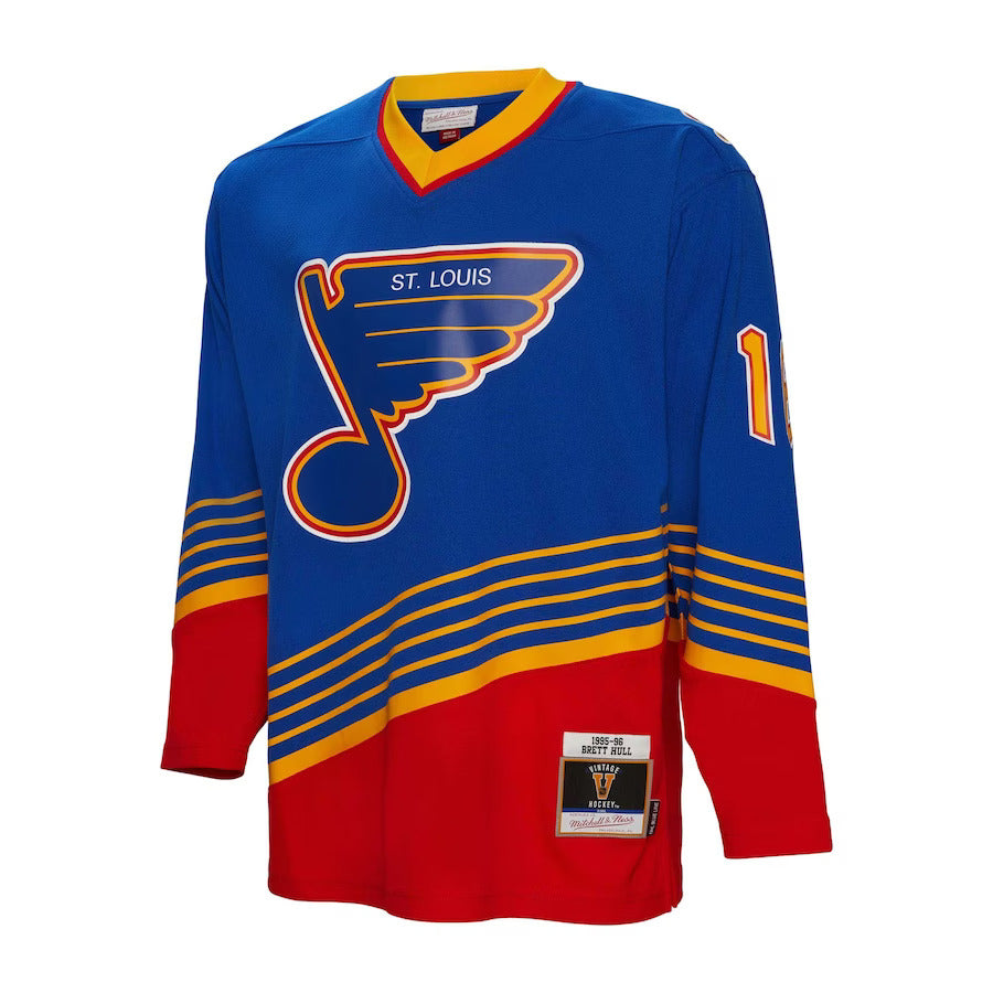 St. Louis Blues NHL Brett Hull Vintage Sewn Team Jersey