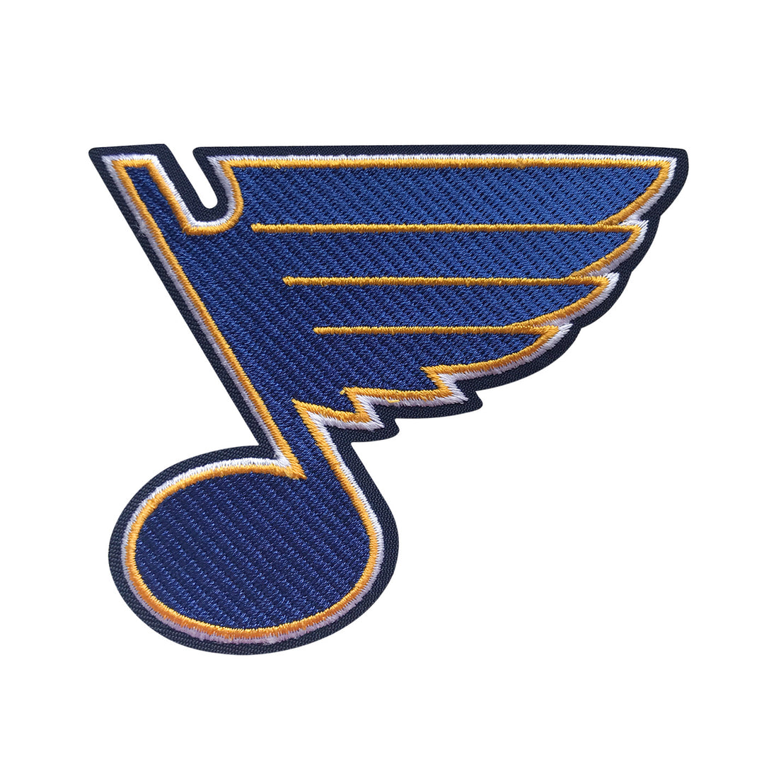 Special designed patch being worn by the St. Louis Blues during