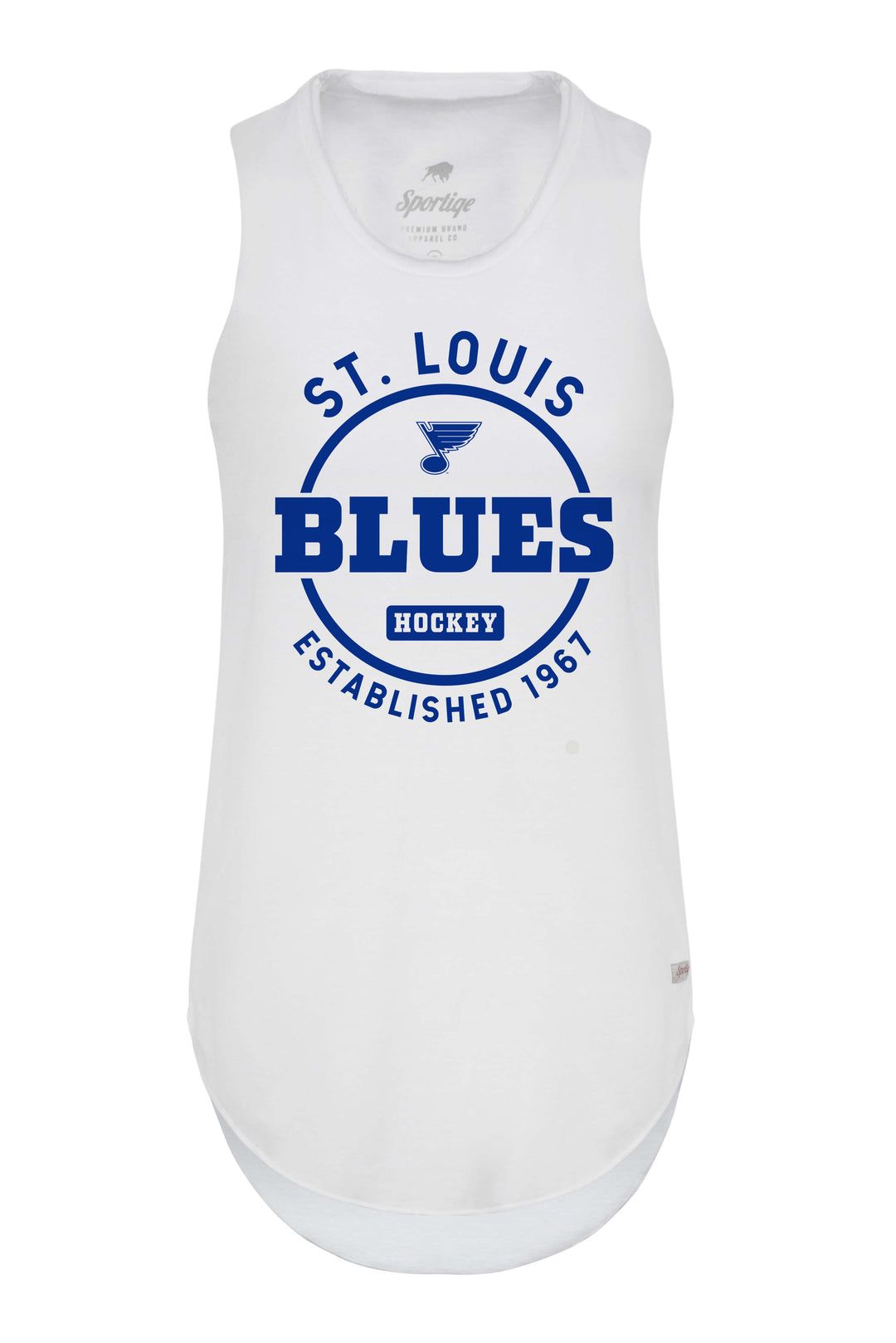 ST. LOUIS  BLUES SPORTIQE LADEIES JANIE TANK - WHITE Womens Sportiqe S  
