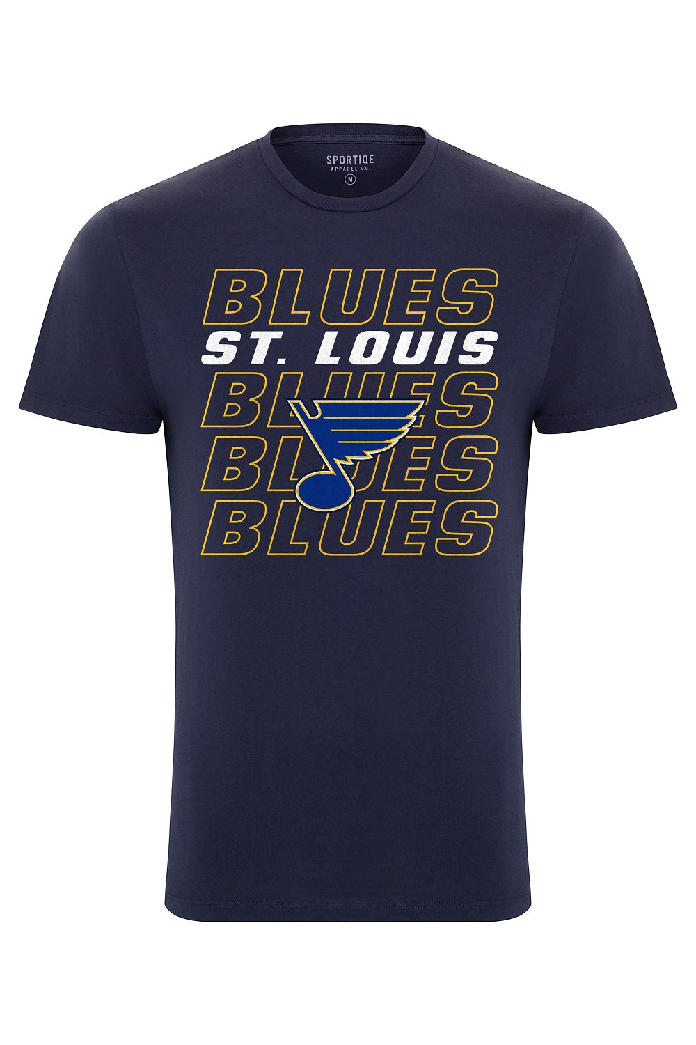 ST. LOUIS BLUES SPORTIQE BINGHAM COMBED SHORT SLEEVE TEE T-shirt Sportiqe   