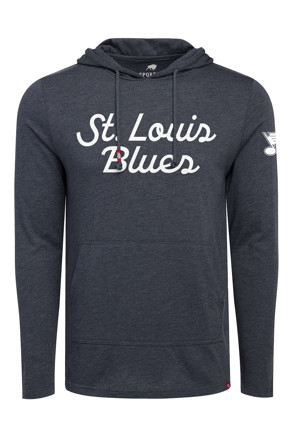 ST. LOUIS BLUES SPORTIQE SCRIPT 2HIT ROWAN HOODIE - SAPPHIRE Hoodie Sportiqe   