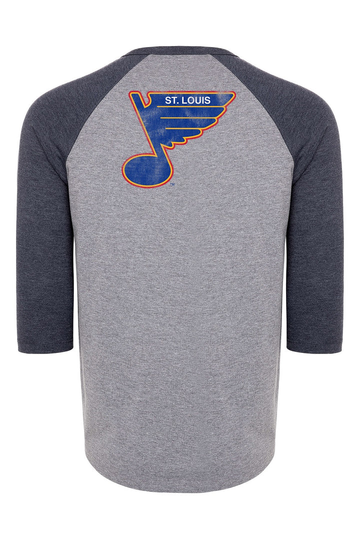 Sportiqe Blues Schwarber Raglan Trumpet T