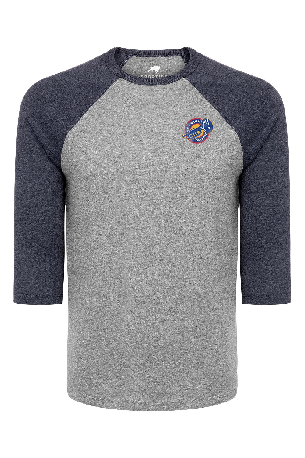 Sportiqe Blues Schwarber Raglan Trumpet T T-shirt Sportiqe   