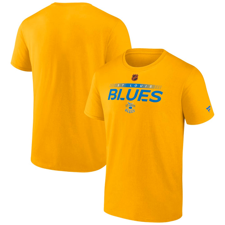 ST. LOUIS BLUES FANATICS REVERSE RETRO LOGO TEE - YELLOW T-shirt Fanatics   