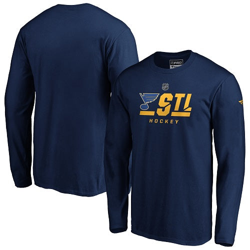 Outerstuff Boys' St. Louis Blues Cracked Ice Long Sleeve T-shirt