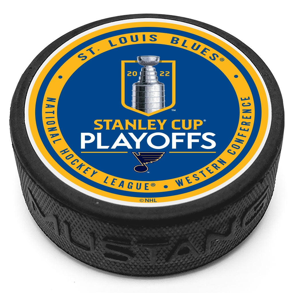 ST. LOUIS BLUES INGLASCO 2022 STANLEY CUP PLAYOFFS WESTERN CONFERENCE PUCK  Inglasco   