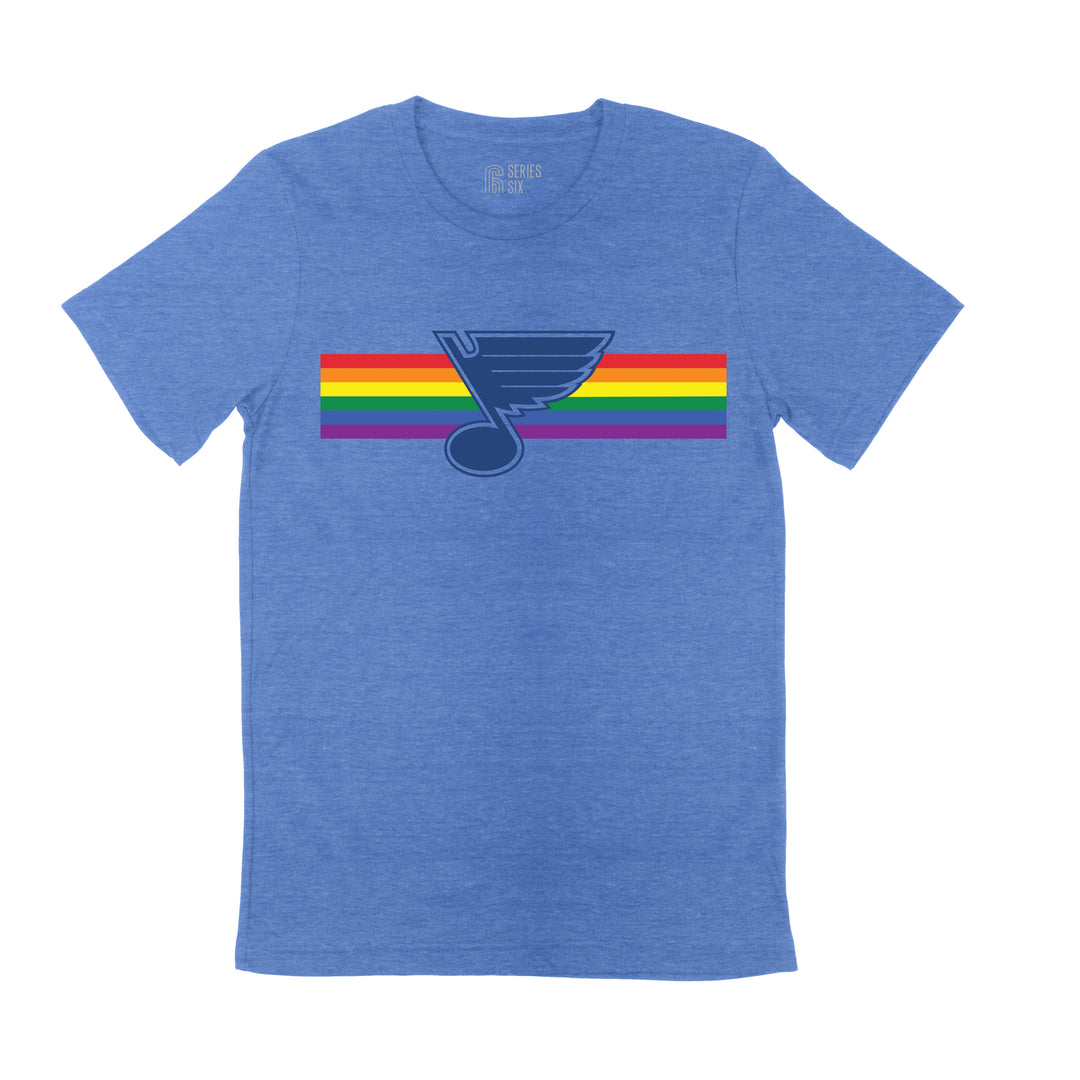 Blues Note Pride Stripes Short Sleeve T-Shirt