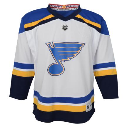 ST. LOUIS BLUES OUTERSTUFF YOUTH AWAY REPLICA JERSEY - WHITE