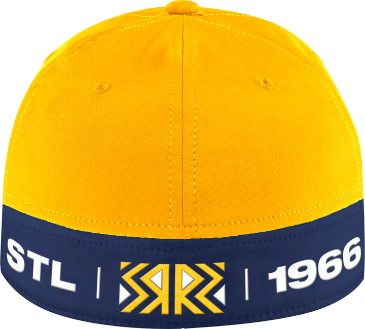 ST. LOUIS BLUES ADIDAS REVERSE RETRO FLEXT FIT HAT - YELLOW Hat adidas   