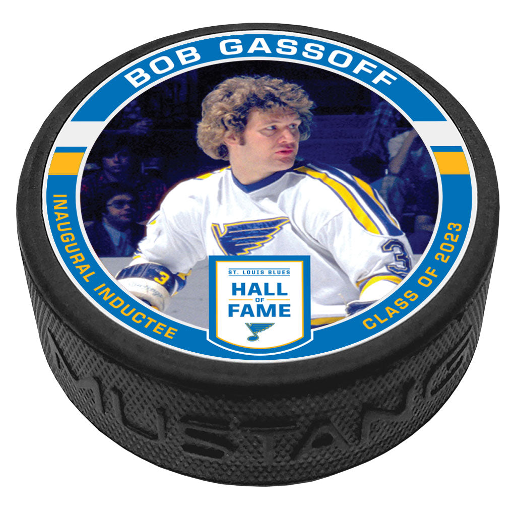ST. LOUIS BLUES GASSOFF HALL OF FAME PUCK
