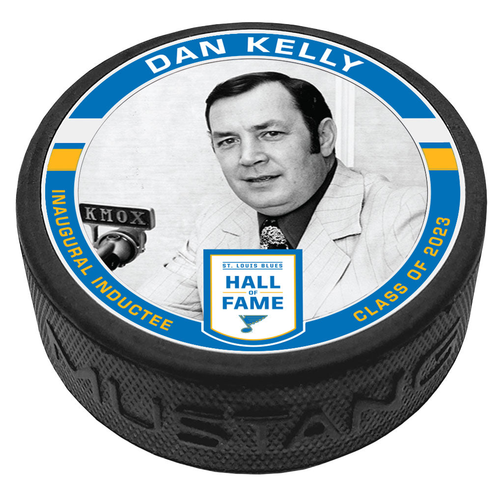 ST. LOUIS BLUES KELLY HALL OF FAME PUCK