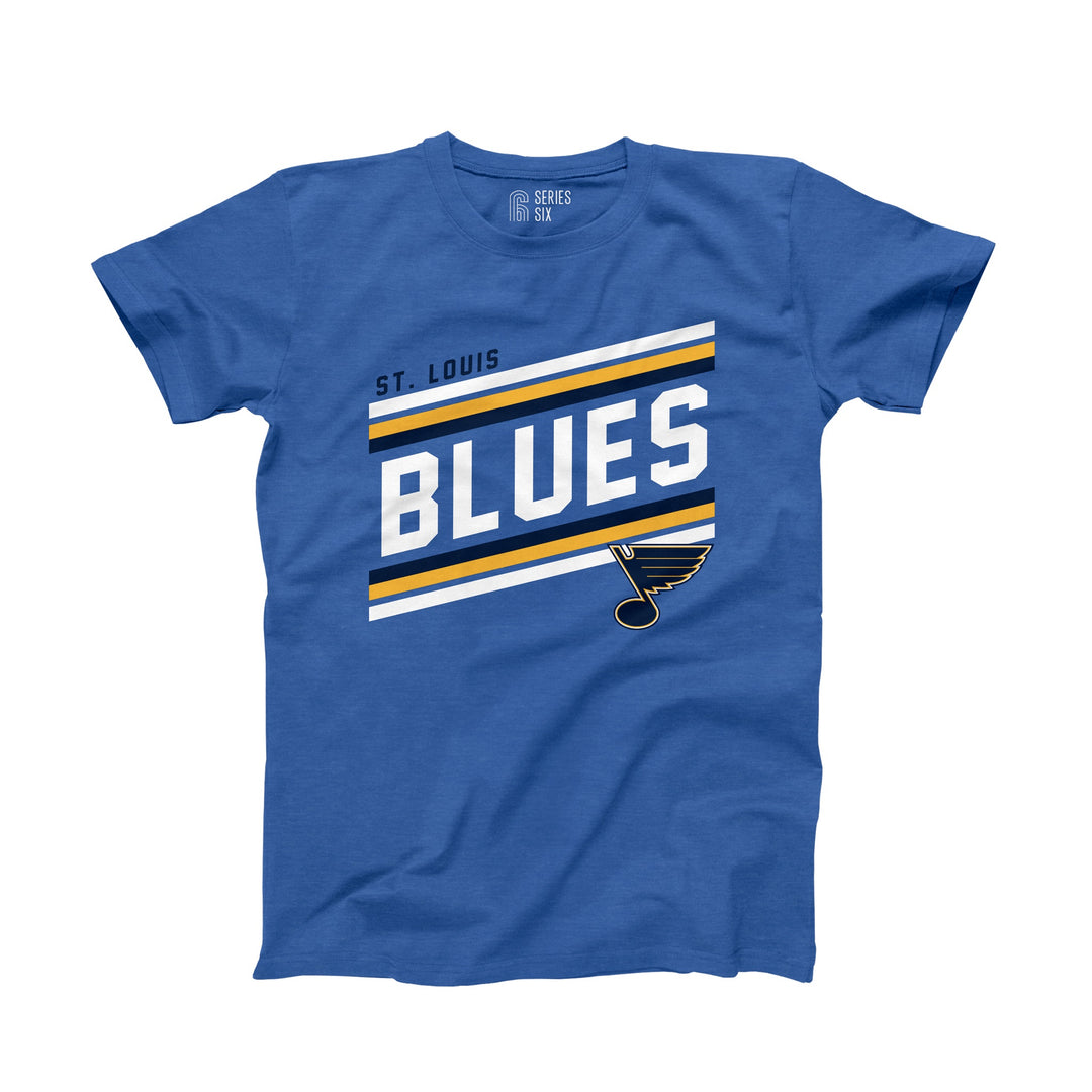 ST. LOUIS BLUES SERIES SIX YOUTH LIFT OFF SHORT SLEEVE TEE - ROYAL