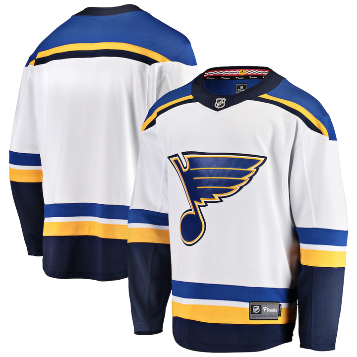 St.Louis Blues Men's NHL AWAY Breakaway Jersey- Blank or Custom - STL Authentics