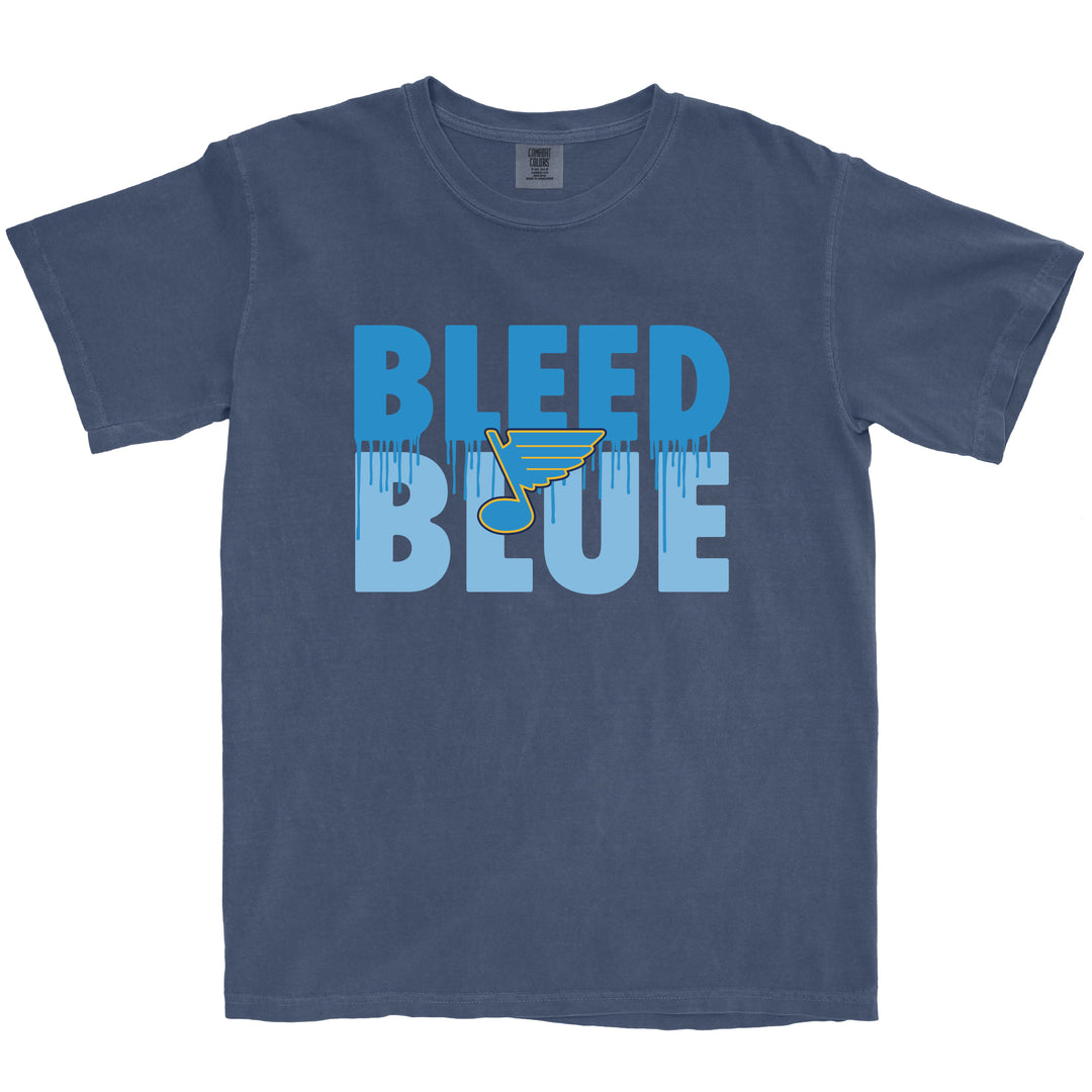 Bleed Blue Navy T-shirt - STL Authentics