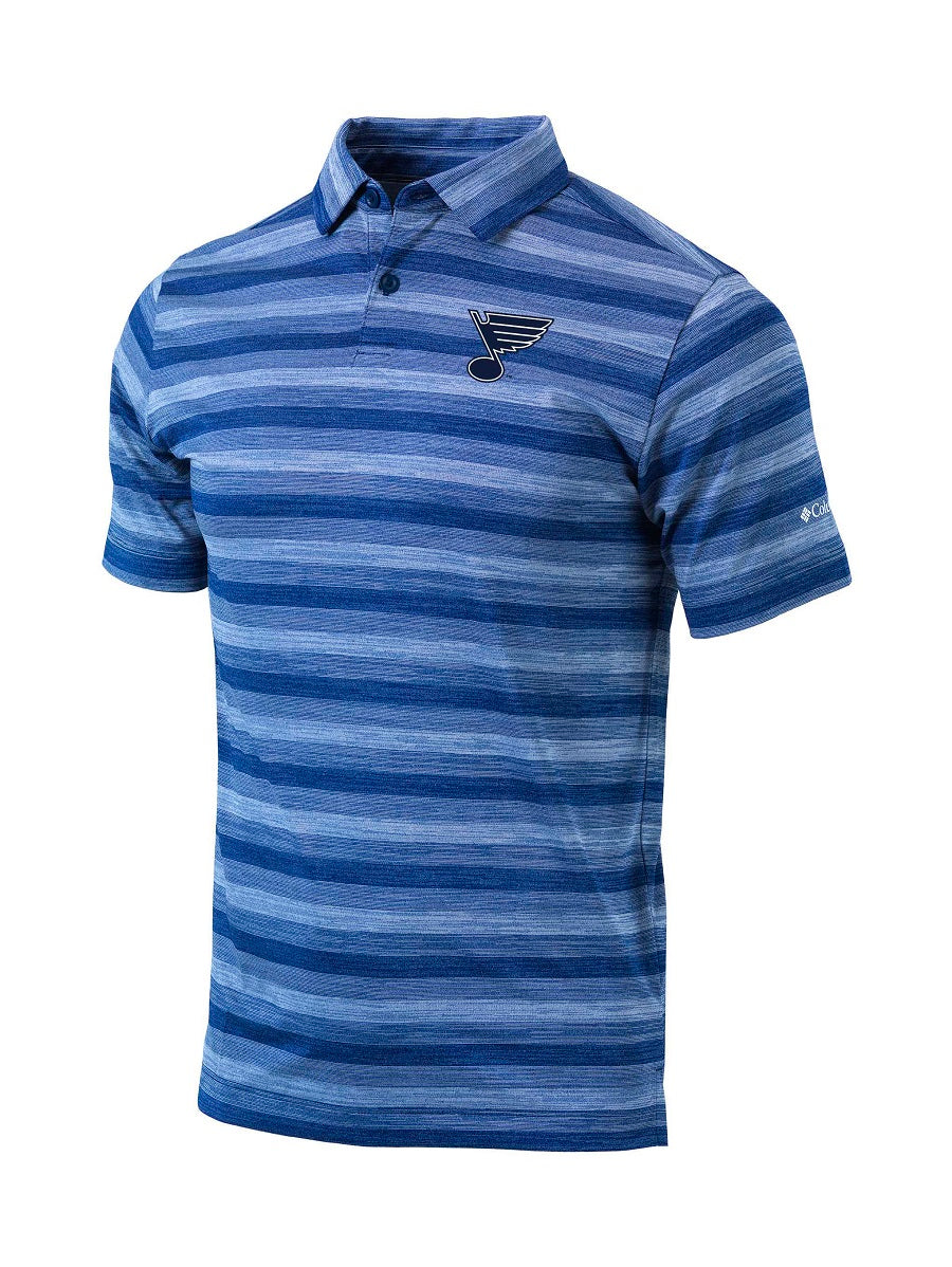 ST. LOUIS BLUES COLUMBIA NOTE LOGO OMNI-WICK CHATTER POLO Polo Columbia