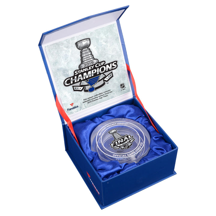 St. Louis Blues Stanley Cup Champions Crystal Puck with Melted Ice Novelties STL Authentics   