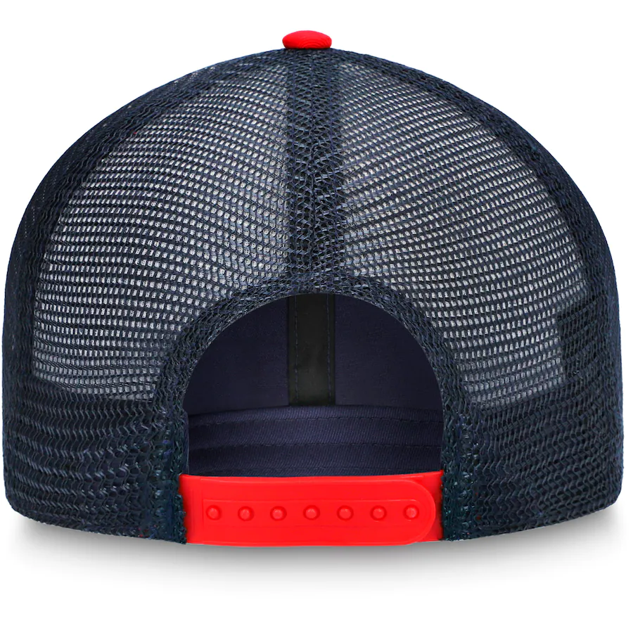 Fanatics Branded St. Louis Blues Waving Flag Trucker Snapback Hat Hat Fanatics   