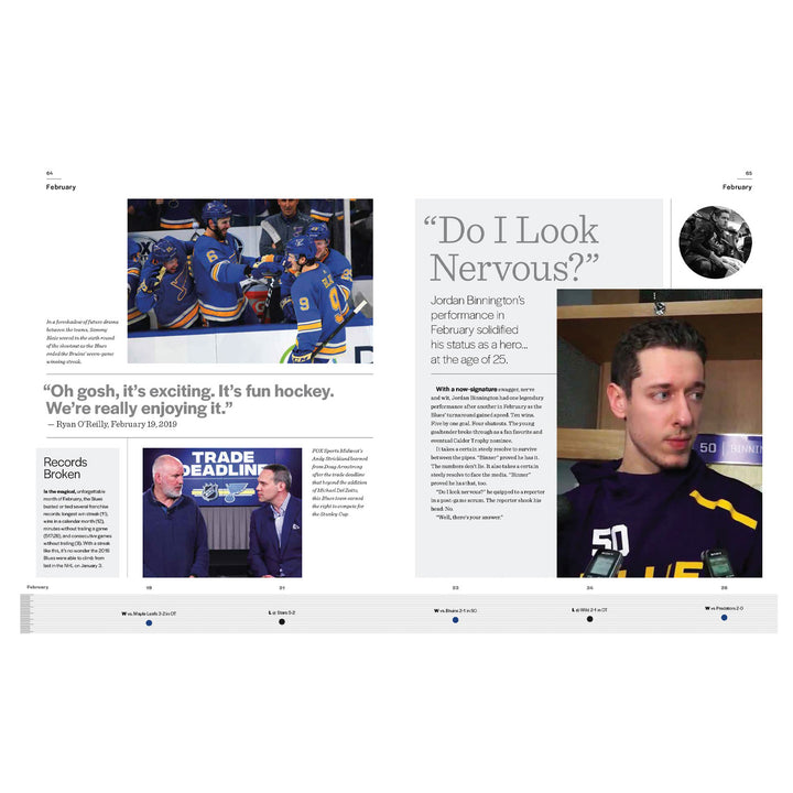 ST. LOUIS BLUES SKYBOX PRESS HISTORY MADE BOOK Novelties Skybox Press   