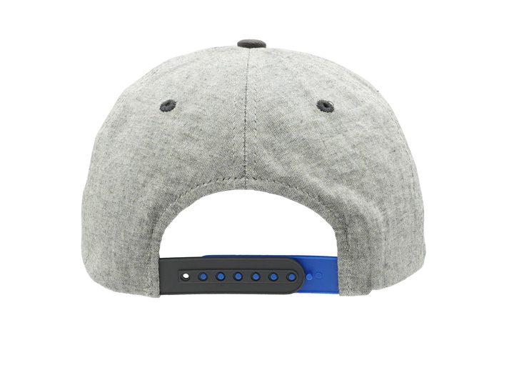 ST. LOUIS BLUES ZEPHYR HIGHCUT ARCH FLAT SNAPBACK HAT- GREY CHARCOAL