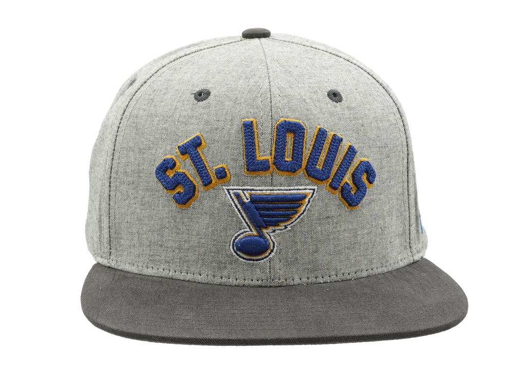 ST. LOUIS BLUES ZEPHYR GRAF-X HIGHCUT ARCH SNAPBACK - GREY