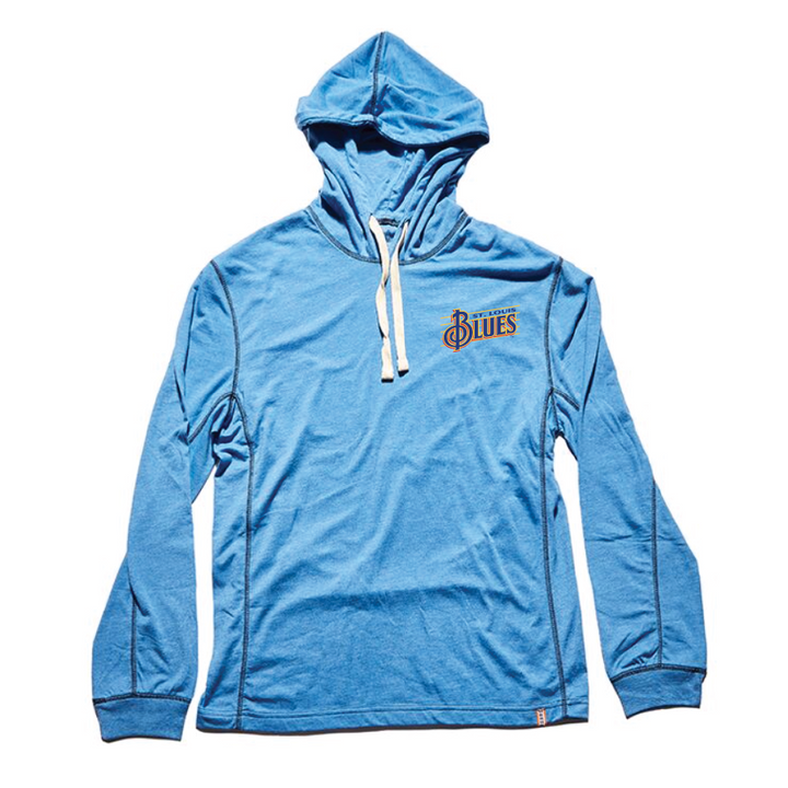 ST. LOUIS BLUES THE NORMAL BRAND HAMLIN JERSEY HOODIE - BLUE Outerwear The Normal Brand   