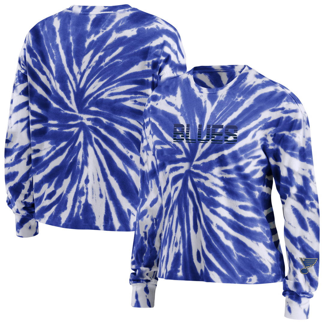 Erin Andrews Ladies Tie Dye Crew T-Shirt Long Sleeve Erin Andrews   