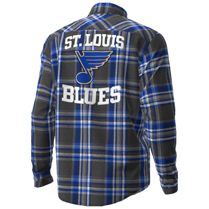 Sin Bin Flannel Plaid Outerwear Lusso XS Navy 